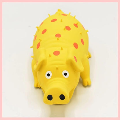 Squeaky Pig Dog Toys, 2 Pack Grunting Pig Dog Toy That Oinks Grunts for Small Medium Large Dogs, Grunting Pig Sound Play Dog Toy