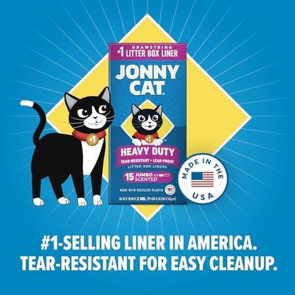 Jonny Cat Heavy Duty Tear-Resistant Litter Box Liners: Scented Jumbo 15ct - Image 4