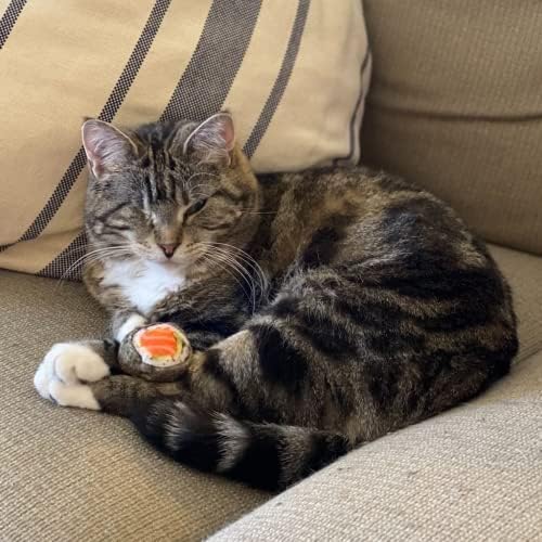 Huxley & Kent Plush Crinkle Catnip Cat Toy, Classic Sushi - Image 5