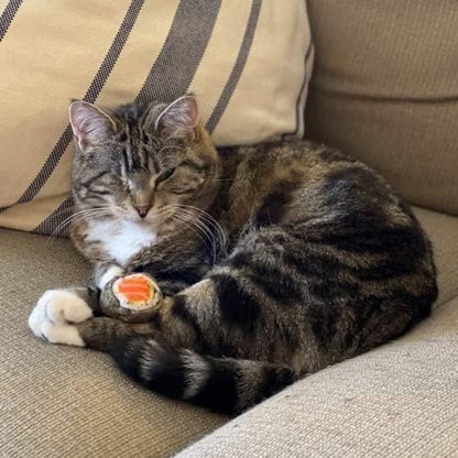 Huxley & Kent Plush Crinkle Catnip Cat Toy, Classic Sushi - Image 5