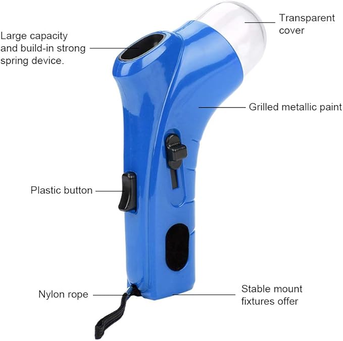 Automatic Pet Treat Launcher for Dogs & Cats - Interactive Food Dispenser Toy for Indoor/Outdoor Exercise & Training (Blue)