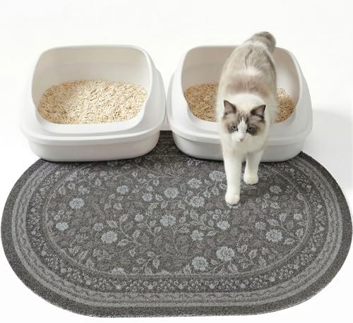 Bienbee Cat Litter Mat, 33" x 22" Dense Trapping Mesh for Litter Boxes by Bienbee