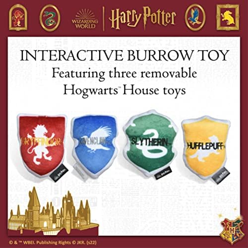 Harry Potter Sorting Hat Plush Burrow Dog Toy with Crinkle, 10 Inch - Image 3