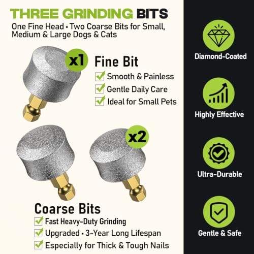 Whisper-Quiet Dog Nail Grinder 50%More Power for Sensitive Dogs,Cat - Image 5