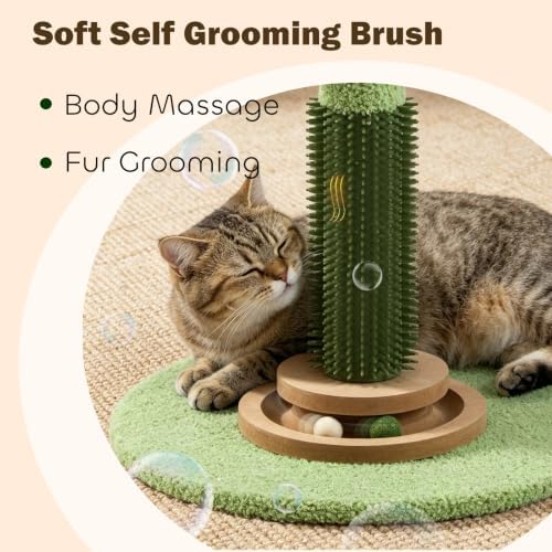 37.5'' Tall Cat Scratching Post,Cat Toys,Scratcher Tree for Indoor - Image 5