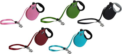 Alcott Adventure Retractable Leash, Small, Green
