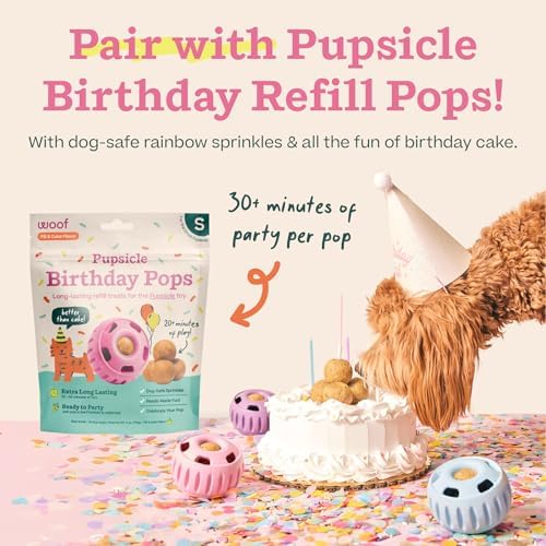 WOOF Pupsicle Interactive Dog Ball Toy for Dogs Small 10-25 lbs - Pink - Image 5