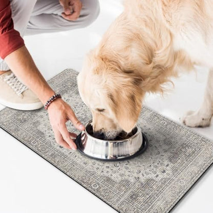 Dog Food Mat for Floors Waterproof Quick Dry Pet Placemat Cat Feeding Bowls Mats for Food and Water, Eco-Friendly Dog Accessories Diatomite Pets Supplies 17" X 30" - Image 7