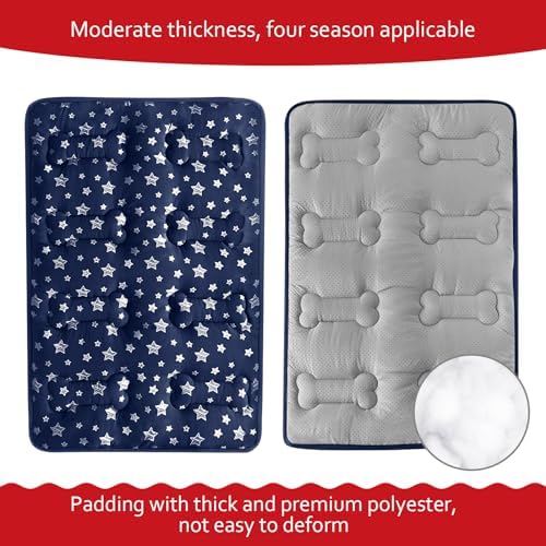 Dog Crate Pad Mat (36" X 23"), Soft Dog Bed Mat with Cute Prints - Image 3