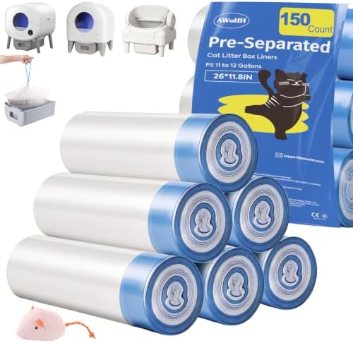 150 Count Drawstring Cat Litter Bags for Automatic Litter Boxes by Unknown