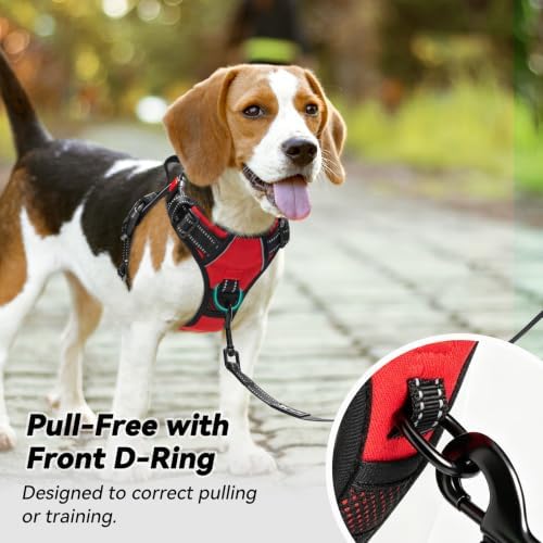 PoyPet No Pull Dog Harness Medium with Front Clip & Neck Release Buckle - Image 3