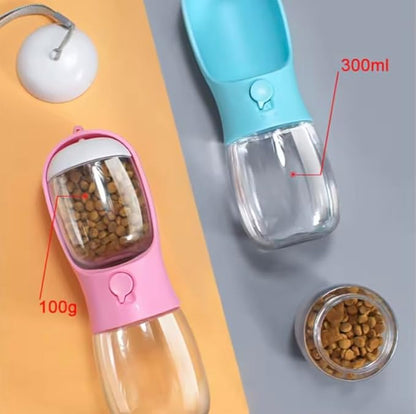 Dog Water Bottle for Walking, Portable Pet Water Dispenser, Leak-Proof Travel Bottle for Dogs and Cats Pink19 oz by CarpathianTradeCo