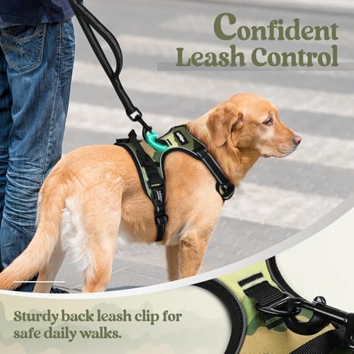 rabbitgoo Dog Harness, No Pull Medium Sized with 2 Leash Clips, Pet Vest - Image 6