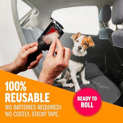 ChomChom Roller Pet Hair Remover – Reusable Lint Roller Pet Hair Removal Tool for Clothes, Couches, Cars and Travel - Cat Dog Hair Remover, Compact, No Sticky Refills Needed (Mini Roller) - Image 4