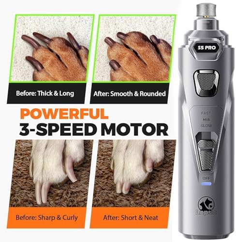 Whisper Quiet Dog Nail Grinder Safe & Stress-Free for Sensitive Dogs Cats - Image 4