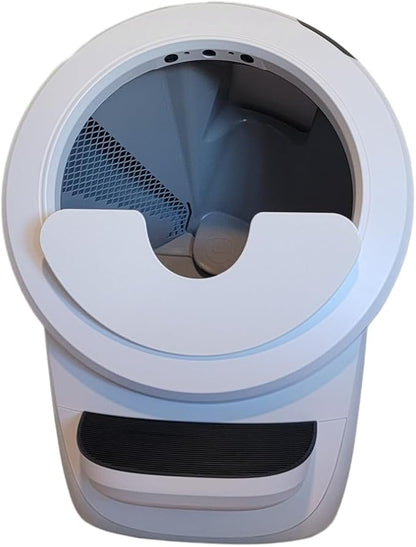 Max Shield for Litter-Robot 4 : Anti-Flicking, One-Piece Design (White Max Shield w/Leveler)