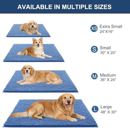 OLANLY Dog Door Mat for Muddy Paws 59x20, Extra Absorbent Chenille Mud Mat - Image 2
