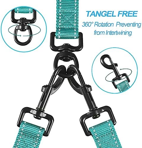 PetBonus Double Dog Leash, No Tangle Dual Leash, Walking Training Lead - Image 2