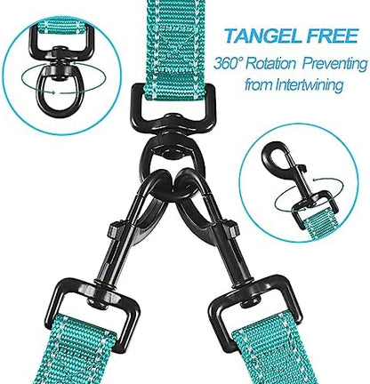 PetBonus Double Dog Leash, No Tangle Dual Leash, Walking Training Lead - Image 2