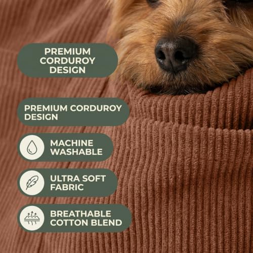 Everyday Cozy Carry Dog Tote for Small Dogs up to 13 lbs, Brown - Image 5
