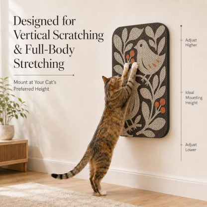 2 Pack Cat Wall Scratcher, Art Cat Scratching Board for Cats - Image 7