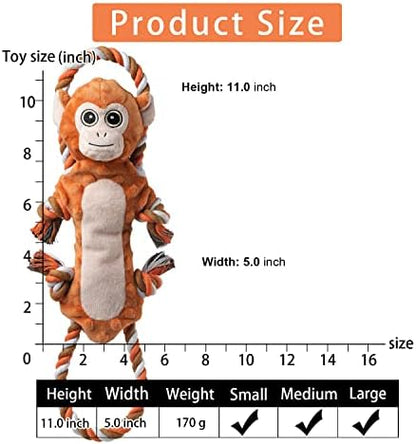 Sedioso Dog Tug Toys, Stuffed Animal Dog Chew Toy, Cute Puppy Squeaky Dogs Plush Toys with Crinkle Paper for Small, Middle, Large Breed - Image 6