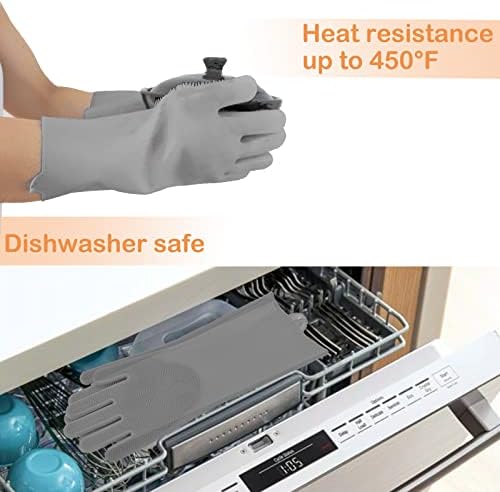 Silicone Pet Grooming Gloves Dog Washing Gloves for Bathing Massaging - Image 6