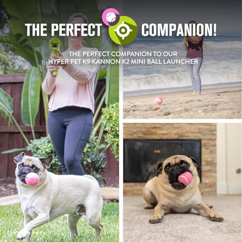 Hyper Pet Mini Extra Small Tennis Balls for Dogs, 1.75 Inch, 8 Pack, Pink - Image 3