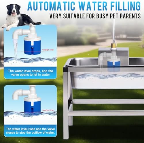 3Gal Automatic Dog Water Bowl Dispenser for Large Dogs Outdoor - Image 3