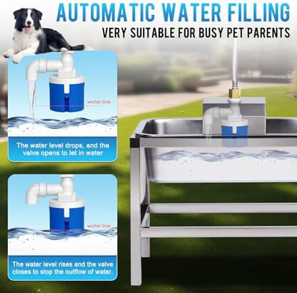 3Gal Automatic Dog Water Bowl Dispenser for Large Dogs Outdoor - Image 3