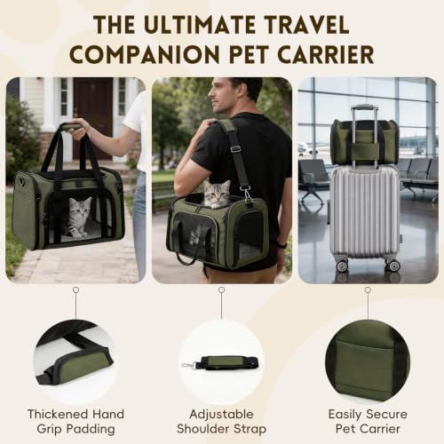 Cat Carrier Soft, Dog Carriers for Small Dog/Large Cat (Up to 16lb) - Image 6