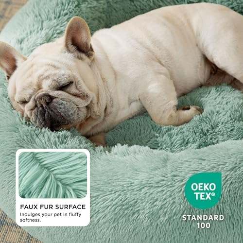 Bedsure Calming Dog Bed Medium Size Dog Donut Washable Pet Bed,30ins - Image 2