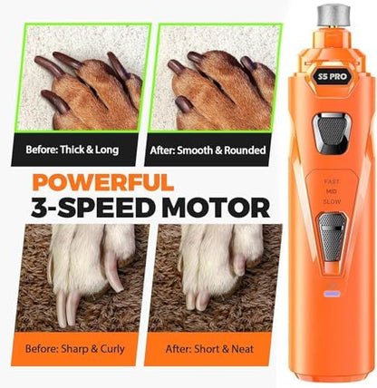 Whisper Quiet Dog Nail Grinder Safe & Stress-Free for Sensitive Dogs Cats - Image 4