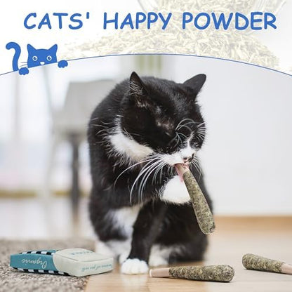 Nocciola 3 Pack Catnip Toys for Cats, Funny Cat Toys Filled with 100% Pure Organic Catnip, Safe Kitten Teething Chew and Kicker Toys, Stress Relieving Fun for Indoor Cats, Blue - Image 5