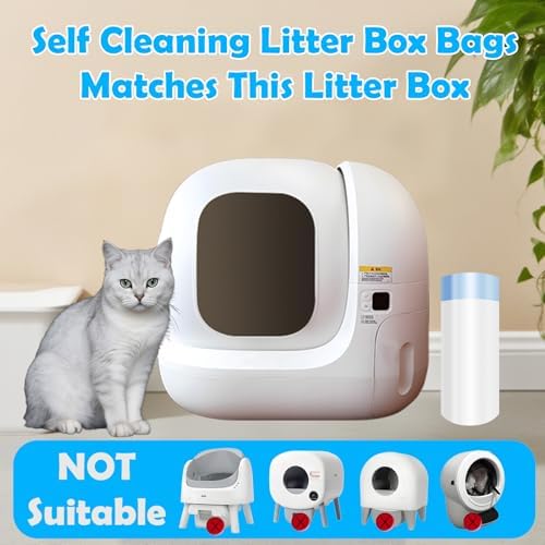 Cat Litter Bags 60 Count, 21.65"X11.8",Self-Cleaning Cat Litter Box Liners Bags Waste Bags for Pet Poop,Thick Heavy Duty Drawstring Replacement Cat Litter Liners,Tear-Resistant - Image 3