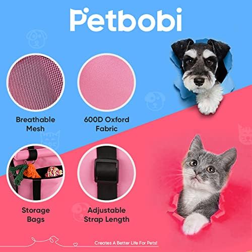 Petbobi Dog Car Seat for Small Dogs and Cats up to 15 lbs, Portable Booster - Image 6