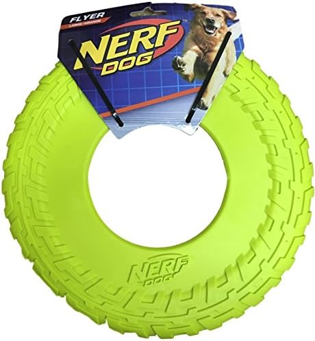 Nerf Dog TPR Flyer, 10-Inch (Great Toy for Your Favorite Pooch) (Neon Yellow) by NERF