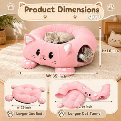 Cat Tunnel Bed with 21 Interactive Toys - Image 4