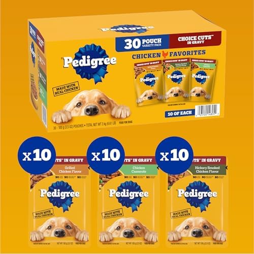 Pedigree Choice Cuts Wet Dog Food Pouch, Chicken Variety, 3.5 oz, 30 Count - Image 3