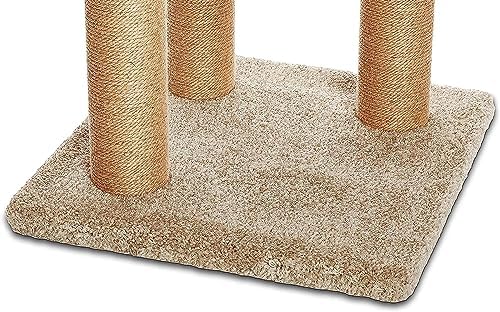 Amazon Basics Cat Tree Tower - Multi-Level Climbing Activity Center for Indoor Cats & Kittens with Scratching Posts, Platform, Jute Rope, Large (45.9"H), Beige - Image 5