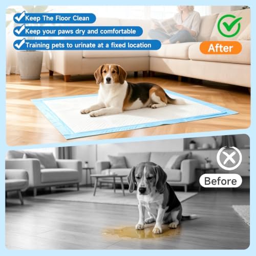 Super Absorbent Leakproof Disposable Dog Pee Pads, 100 Count - Image 5