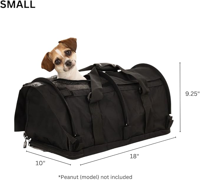 SturdiBag Pro 3.0 Pet Travel Carrier for Cats and Dogs – Soft-Sided with Safety Clips and Seatbelt Straps for Airplane or Car Travel | Small, Lavender