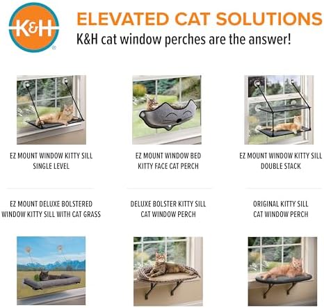 K&H Cat Window Perch, Unheated Kitty Sill, 24x14in, Fleece - Image 6