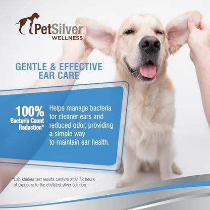 PetSilver Natural Ear Wash Cleaner for Dogs & Cats, Infections, 8 fl oz - Image 6