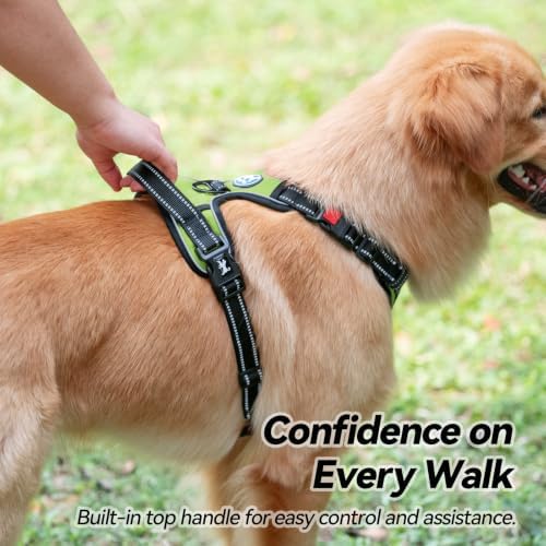PoyPet No Pull Dog Harness Large with Front Clip & Neck Release Buckle - Image 6