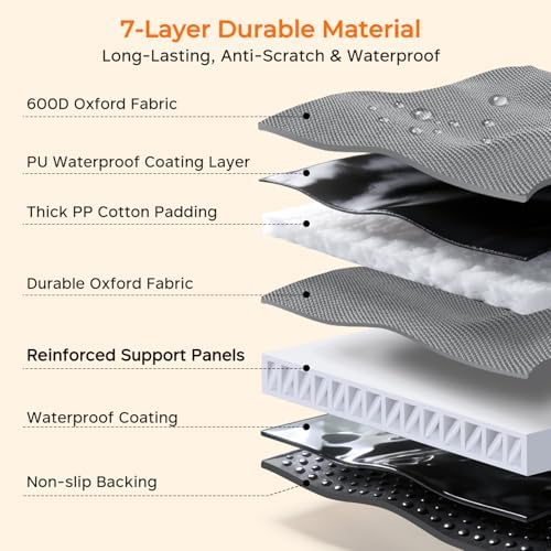 URPOWER Hard Bottom Dog Car Seat Cover, Back Seat Extender for Cars & SUVs - Image 6