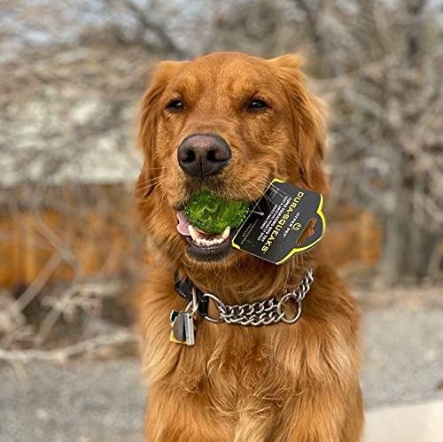 Hyper Pet DuraSqueak Dog Ball Toy, Interactive Dog Toys that Float and Squeaks for Playing, Fetching and Retrieving-Great Alternative to Traditional Tennis Balls Green 2.5 Inch - Image 4