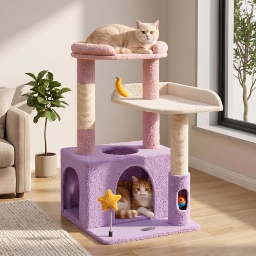 Small Cat Tree, Compact 30" Cat Tower for Indoor Kittens - Image 5