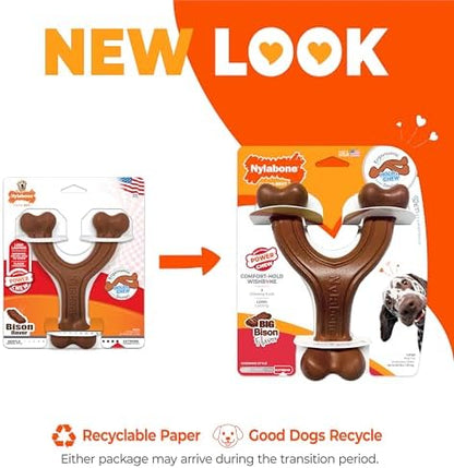 Nylabone Power Chew Easy-Hold Wishbone Dog Chew Toy, Large - Image 3