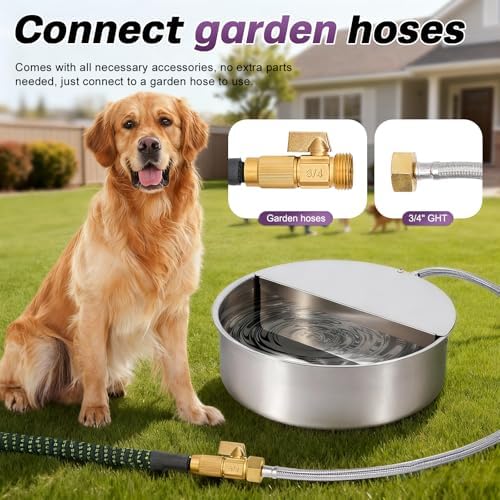 6L Automatic Dog Water Bowl Dispenser Outdoor - Image 5